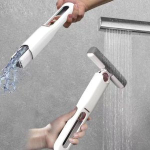 Compact SelfSqueeze Short Mop with WashFree Mini Design Strong Absorbency and 1 Cotton Head  Ideal for Bathroom Kitchen and Table Cleaning