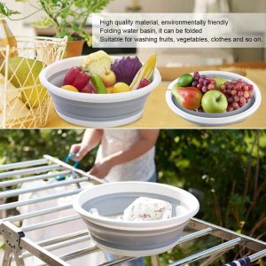TravelFriendly Folding Water Basin  Lightweight and Portable for Clothes and Vegetable Washing