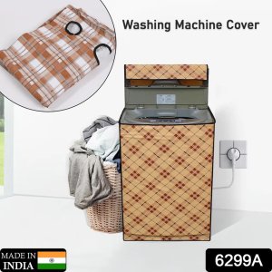 Dustproof and Waterproof Washing Machine Cover for Fully Automatic Top Load Machines  Size: 80x60x60 CM