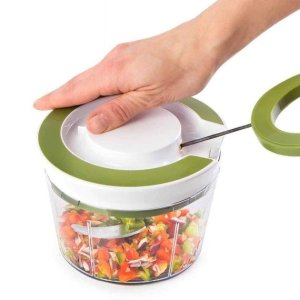 2IN1 MANUAL SMART CHOPPER  FOR CHOPPING VEGETABLES FRUITS NUTS ONIONS AND MORE