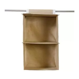 TwoTier Hanging Fabric Closet Organizer