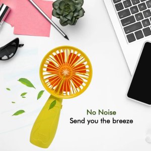 Portable Rechargeable Handheld Mini Fan with Foldable Design  Ideal for Personal Use Desk or Hand Bar Batteries Not Included
