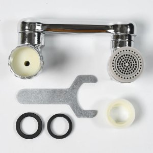 1080 Rotating Faucet Sprayer Head with Double O-ring Design: Splash Faucet Filter for Water Saving and Sink Aerator Extender in Bathroom and Kitchen loose