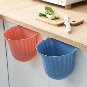 HANGING TRASH CAN AND GARBAGE BIN STORAGE BUCKET  WALLMOUNTED MULTIFUNCTIONAL WASTE BIN