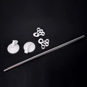 Stainless Steel Towel Holder with Suction Cup Mounting: Versatile Towel Rack for Bathroom and Kitchen Organization