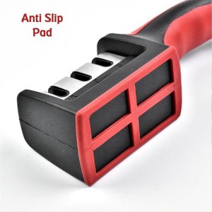MANUAL RED KNIFE SHARPENER  3STAGE SHARPENING TOOL FOR CERAMIC AND STEEL KNIVES