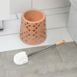Efficient Toilet Cleaning Set: Toilet Brush Set with Base for Thorough and NoDeadAngle Cleaning  Essential Household Cleaning Tools