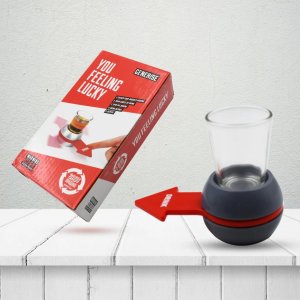 Spin the Shot Fun Drinking Game: Party Entertainment for Adults with Included 1.7 oz Shot Glass