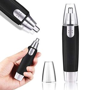 6003 SHARP NEW EAR AND NOSE HAIR TRIMMER PROFESSIONAL HEAVY DUTY STEEL NOSE CLIPPER BATTERYOPERATED
