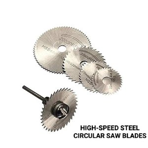 6PACK OF METAL HIGHSPEED STEEL CIRCULAR SAW BLADES FOR CUTTING PURPOSES WITH ROTARY TOOLS
