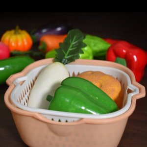 2IN1 BASKET STRAINER FOR EASY RINSING OF FRUITS VEGETABLES AND MORE