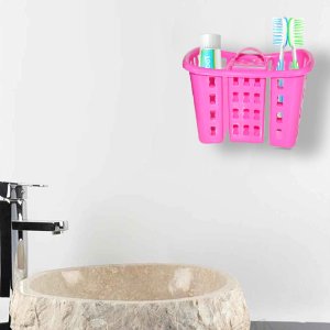 TOOTHBRUSH TOOTHPASTE BATHROOM ORGANIZER STAND 4IN1 HOLDER