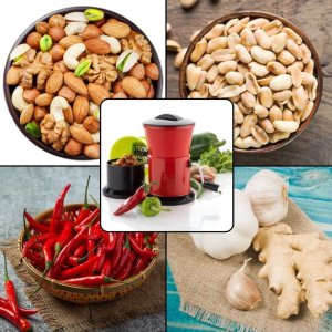 Round chilly cutter and grinder tool with highly efficient cutting blade system