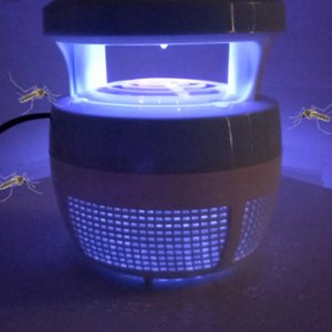 USB POWERED MOSQUITO KILLER LAMP WITH LED TRAP FOR REPELLING AND ELIMINATING VARIOUS INSECTS SUCH AS MOTHS WASPS FLIES TERMITES AND MORE.