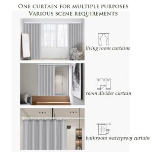 One Piece Solid Door Curtain 180x200cm 1pc