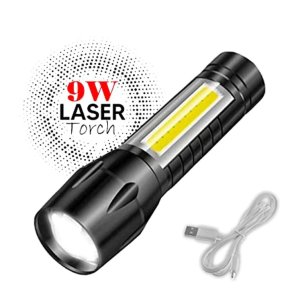Compact Rechargeable LED Torch Your GoTo LongRange Flashlight for Emergencies