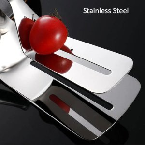 COOKING AND SERVING TURNER  STAINLESS STEEL STEAK CLIP CLAMP BBQ KITCHEN TONG FOR FRYING FOOD