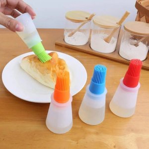SILICONE PASTRY BRUSH SET FOR BASTING AND COOKING