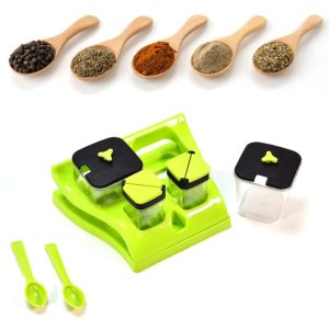 PLASTIC AACHAR/ PICKLE CONTAINER  PERFECT FOR CHUTNEYS MUKHWAS MASALAS AND DINING SPICE STAND