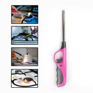 MULTICOLORED REFILLABLE PLASTIC FLAME & GAS LIGHTER