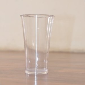 SET OF 6 TRANSPARENT GLASS DRINKING GLASSES FOR JUICE AND WATER