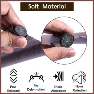 Washable Fabric Under Door Twin Draft Guard Cover  The Ultimate Draft Stopper and Door Sealer