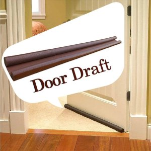 Washable Fabric Under Door Twin Draft Guard Cover  The Ultimate Draft Stopper and Door Sealer