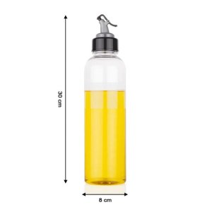 TRANSPARENT PLASTIC OIL DISPENSER BOTTLE  1LITER CAPACITY