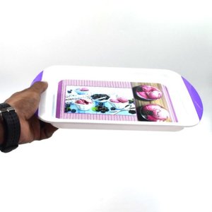 COMPACT PLASTIC TRAY FOR KITCHEN AND GENERAL USE