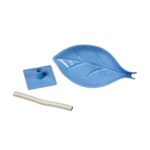 LEAFSHAPED SELFDRAINING SOAP HOLDER WITH SUCTION CUP