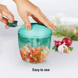 Handy Vegetable Chopper with 6 Blades for effortlessly Chopping Vegetables and Fruits for Your Kitchen 1000ml XL