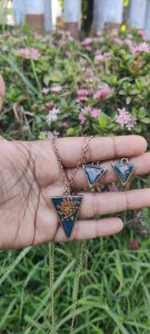 Classy pendent set with earrings