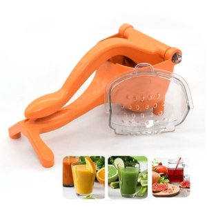 MANUAL HAND PRESS FRUIT JUICER  DURABLE PLASTIC JUICER FOR FRESH JUICES