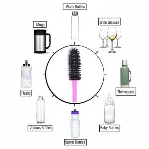 EXTENDED BOTTLE CLEANING BRUSH FOR THOROUGHLY CLEANING