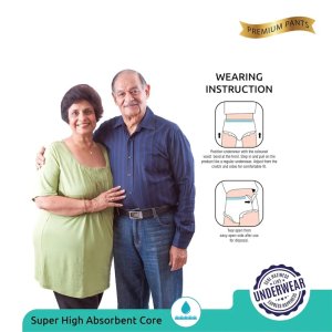 MediumLarge Senior Care Adult PullUp Diaper Pants  Waist Size Range: 70115 cm 2845 inches  10Pack Adult Diapers ML Size
