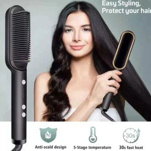 MultiFunctional HQT909B Hair Straightener for Gentle Scalp and Head Massage During Hair Styling