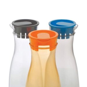 1 LITRE TRANSPARENT WATER JUICE AND MILK JUG WITH LID MULTICOLOUR