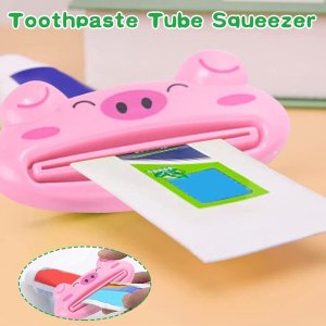 ANIMAL DESIGN TOOTHPASTE TUBE SQUEEZER  TOOTHPASTE AND TUBE CLIP