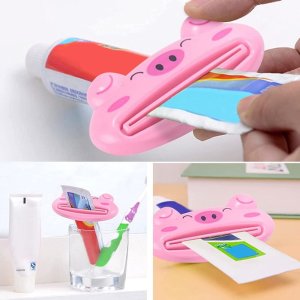ANIMAL DESIGN TOOTHPASTE TUBE SQUEEZER  TOOTHPASTE AND TUBE CLIP