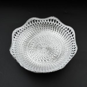 1 PC ROUND SERVING TRAY FOR TRADITIONAL AND DECORATIVE USE