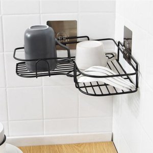 SELFADHESIVE CORNER SHELF ORGANIZER FOR KITCHEN AND BATHROOM
