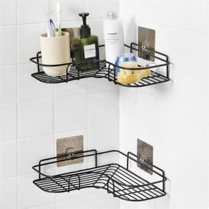 SELFADHESIVE CORNER SHELF ORGANIZER FOR KITCHEN AND BATHROOM