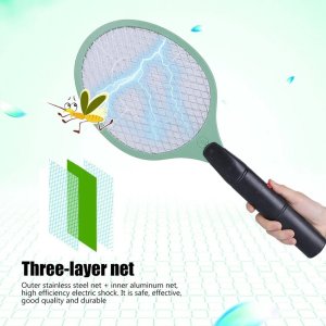 Rechargeable Handheld Electric Fly Swatter  Quality Assured Mosquito Killer Racket Bat with Charging Cable