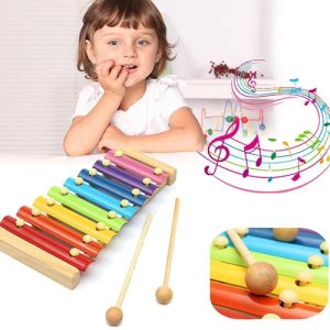 Colorful Melodies: Wooden Xylophone Musical Toy for Kids