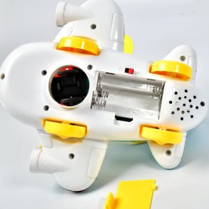 Helicopter Airplane Toy for Toddlers: Electronic Moving Aircraft with Lights  A Stimulating Gift to Foster Crawling in 618 MonthOld Babies