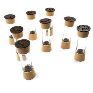 360Degree Revolving Spice Rack with 8 Spice Jars 120ml Each A Stylish Condiment and Herb Seasoning Organizer for Your Kitchen and Dining Table