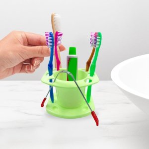 BATHROOM TOOTHBRUSH HOLDER  PERFECT FOR STORING TOOTHBRUSHES AND TOOTHPASTE