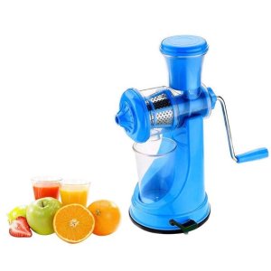MULTICOLOUR MANUAL FRUIT AND VEGETABLE JUICER WITH STRAINER