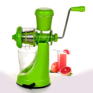 MULTICOLOUR MANUAL FRUIT AND VEGETABLE JUICER WITH STRAINER