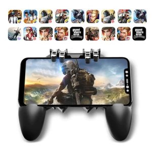 Versatile Mobile Gamepad Controller with Four Triggers for Enhanced Gameplay in All Survival Mobile Games
